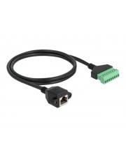 Delock Netzwerkadapterkabel - 8-polige Anschlussleiste (W) - zu RJ-45 (W) schrau