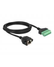 Delock Netzwerkadapterkabel - 8-polige Anschlussleiste (W) - zu RJ-45 (W) schrau