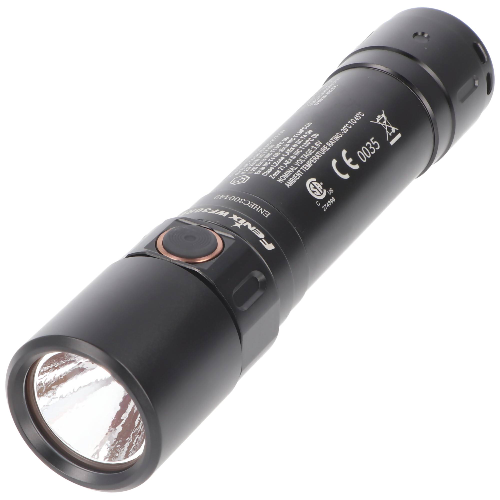 Fenix WF30RE die EX-Geschützte LED Taschenlampe inklusive Akku und Ladegerät