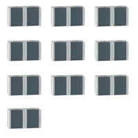 ALING-CONEL 2-fach Aufputz Schutzkontakt Steckdose mit Klappdeckel 16A/250V~ / IP44 - Grau (10er Set) ALING-CONEL 2-fach Aufputz Schutzkontakt Steckdose mit Klappdeckel 16A/250V~ / IP44 - Grau (10er Set)