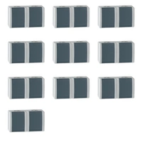 ALING-CONEL 2-fach Aufputz Schutzkontakt Steckdose mit Klappdeckel 16A/250V~ / IP44 (verdrahtet) - Grau (10er Set) ALING-CONEL 2-fach Aufputz Schutzkontakt Steckdose mit Klappdeckel 16A/250V~ / IP44 (verdrahtet) - Grau (10er Set)
