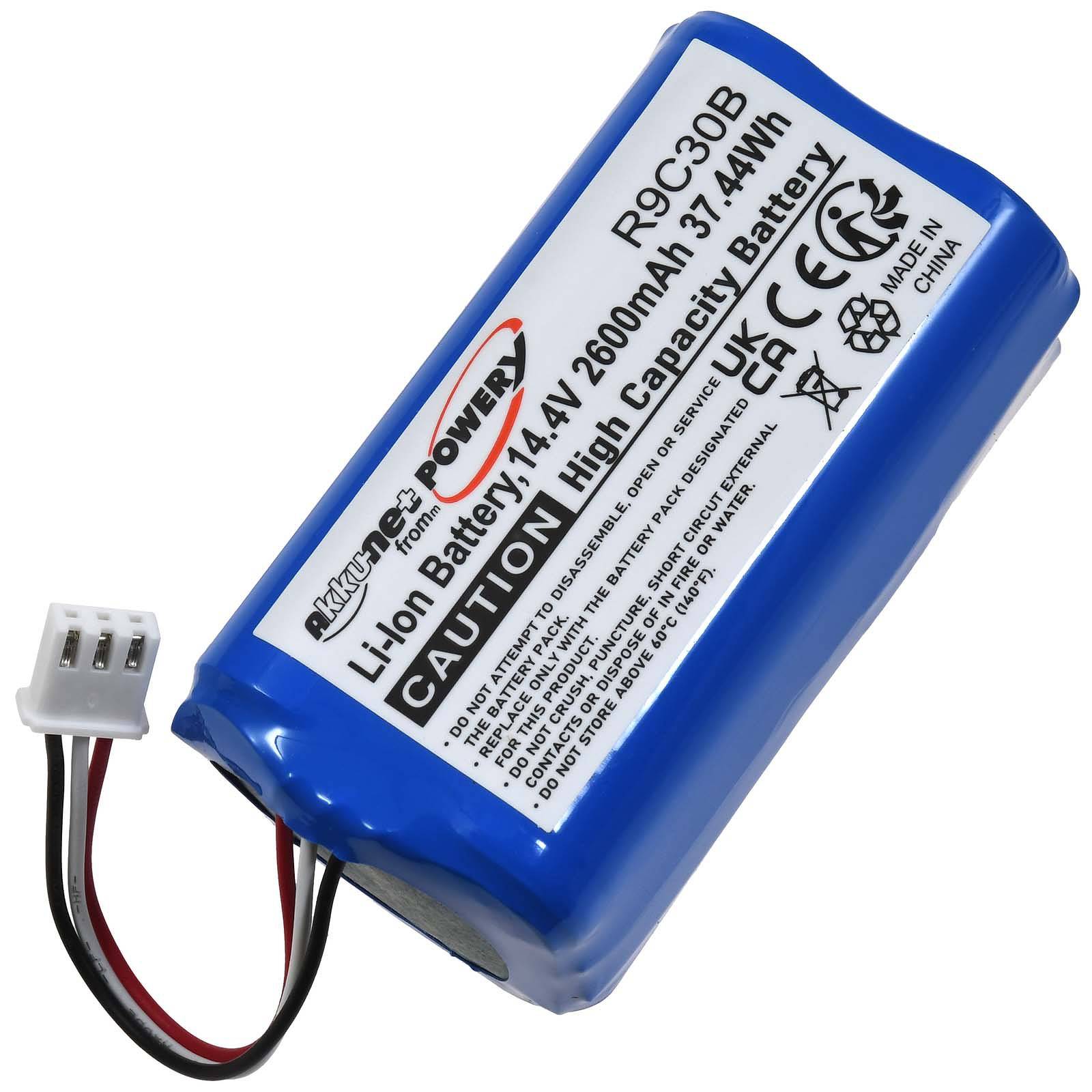 Powery Akku für Saugroboter Blaupunkt BPK-VCBB1XB, 14,4V, Li-Ion