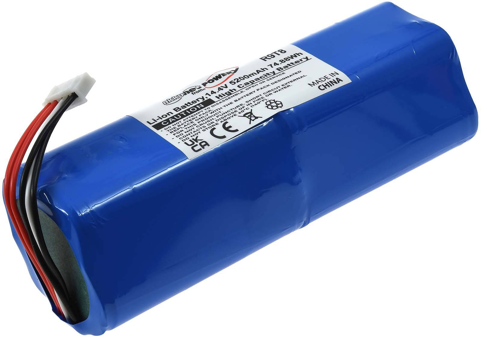 Powery Akku für Saugroboter Ecovacs Deebot T8, T8+, 14,4V, Li-Ion