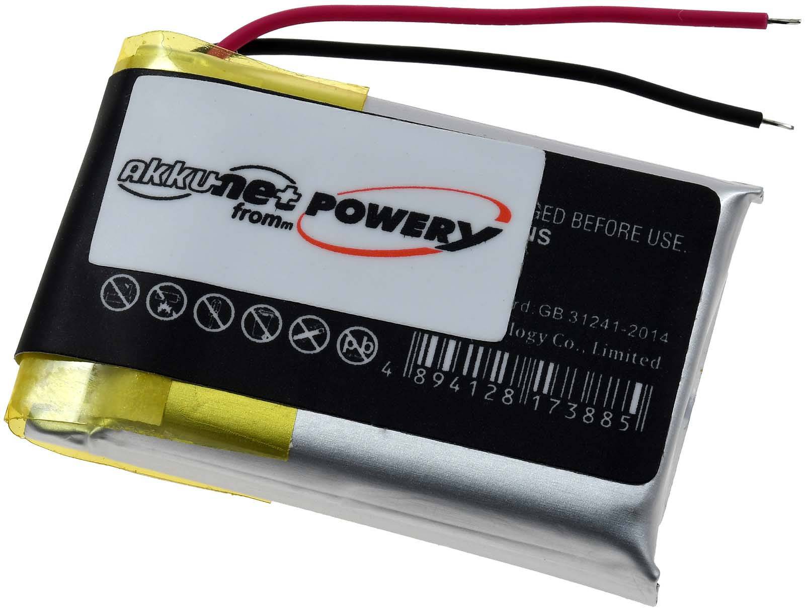 Powery Akku für E-Bike Anzeige Bosch Intuvia Display Performance Line CX, 3,7V, Li-Polymer