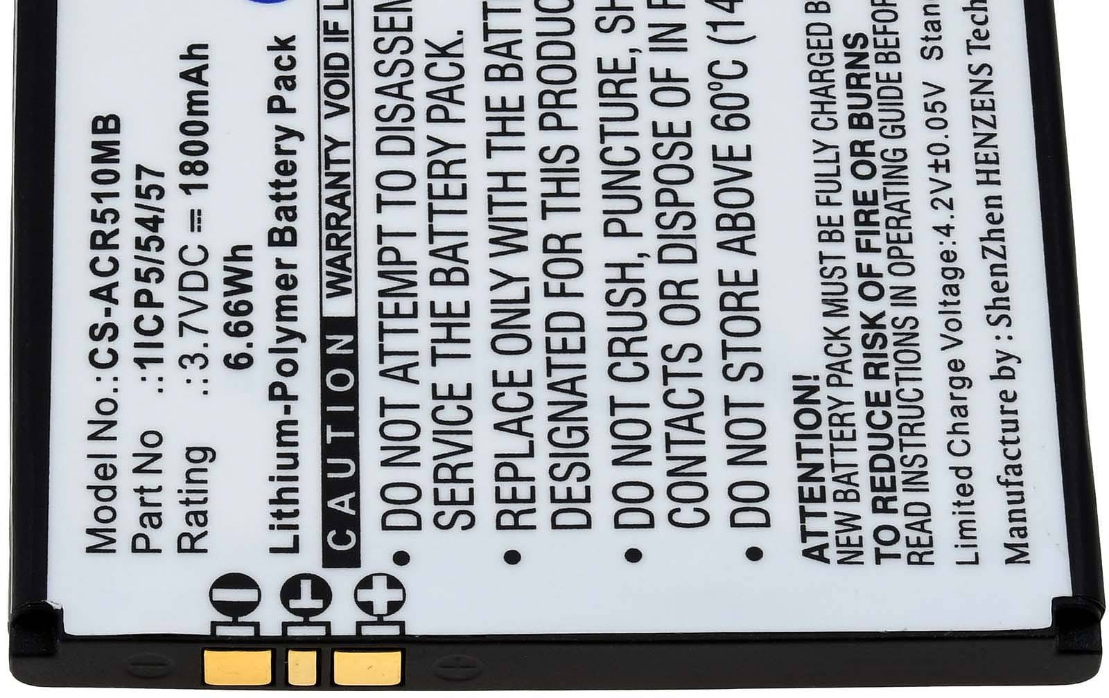 Powery Akku für Babyphone Angelcare AC417, 3,7V, Li-Polymer