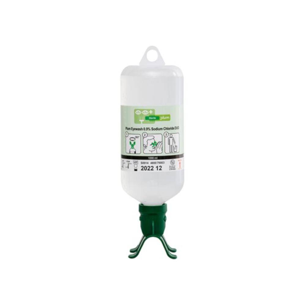 Augenspülflasche DUO - Plum - mit 500 ml pH Neutral Spüllösung