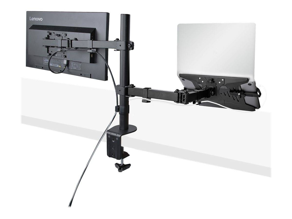 StarTech.com Monitor Arm with VESA Laptop Tray, For a Laptop (4.5kg / 9.9lb)