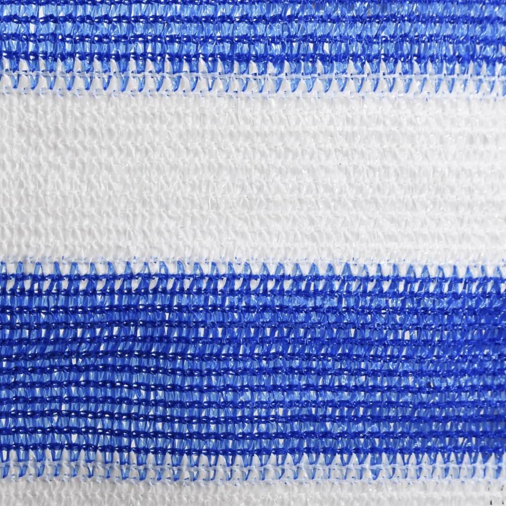vidaXL Balkon-Sichtschutz Blau und Weiß 90x500 cm HDPE
