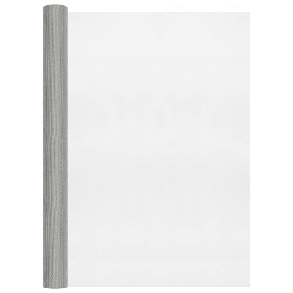 vidaXL Fliegengitter Edelstahl 112x500 cm Silbern