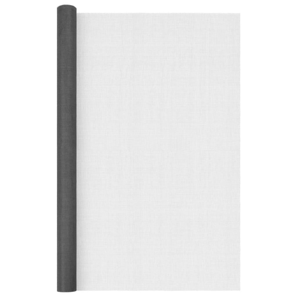 vidaXL Fliegengitter Fiberglas 80x2000 cm Schwarz