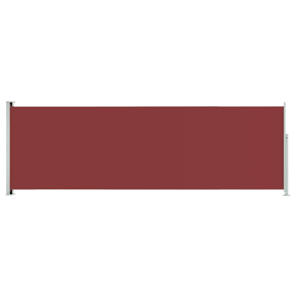 vidaXL Seitenmarkise Ausziehbar 200x600 cm Rot