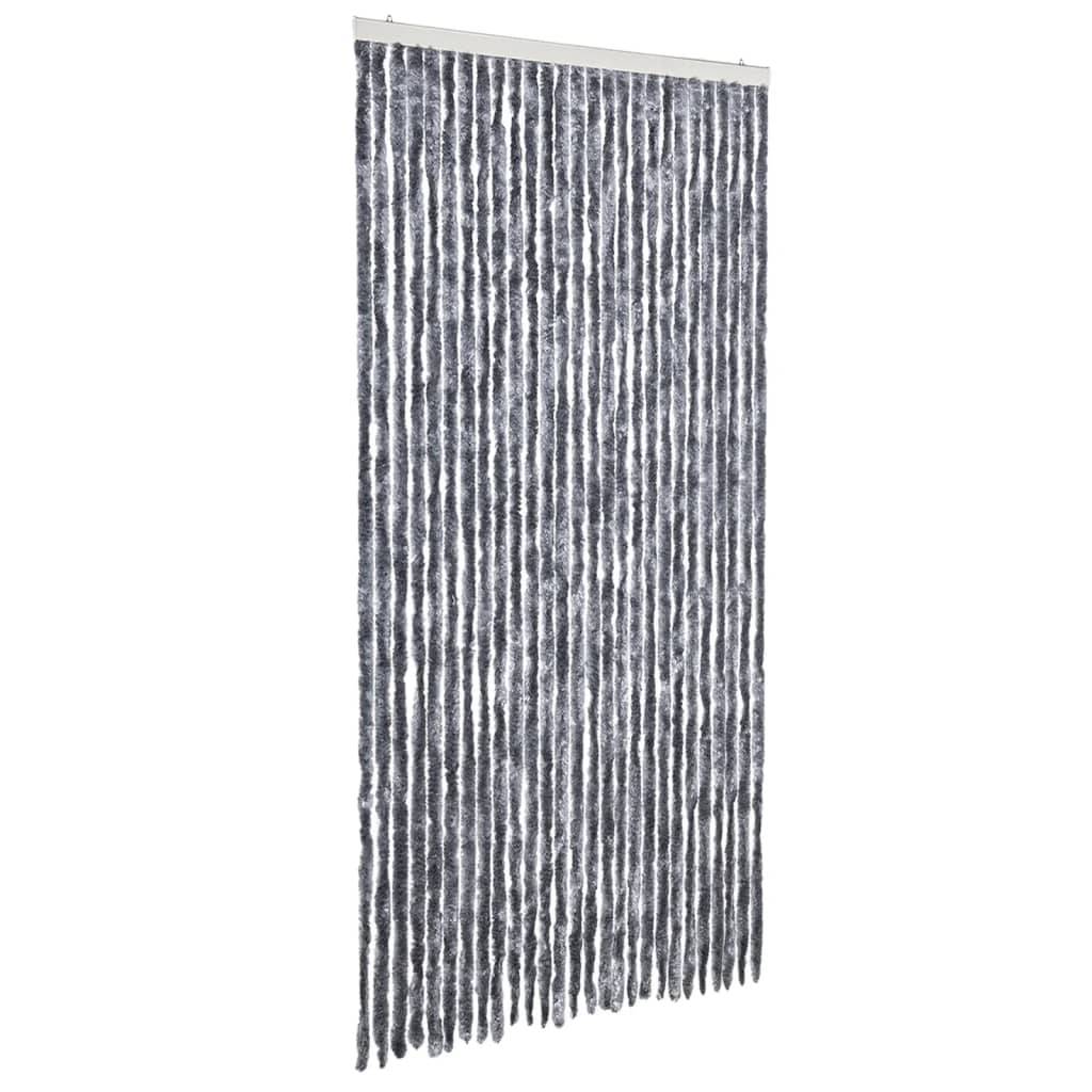 vidaXL Insektenschutz-Vorhang Silbern 118x220 cm Chenille