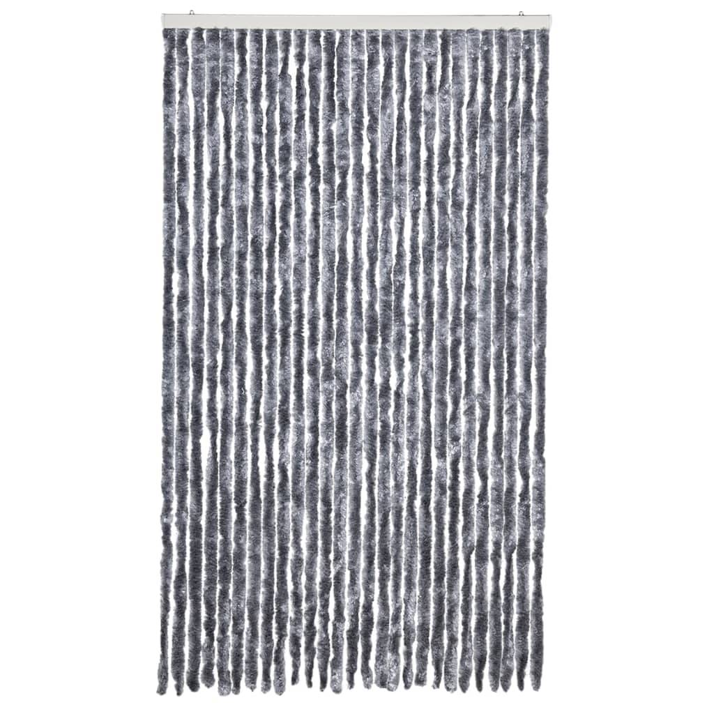vidaXL Insektenschutz-Vorhang Silbern 118x220 cm Chenille