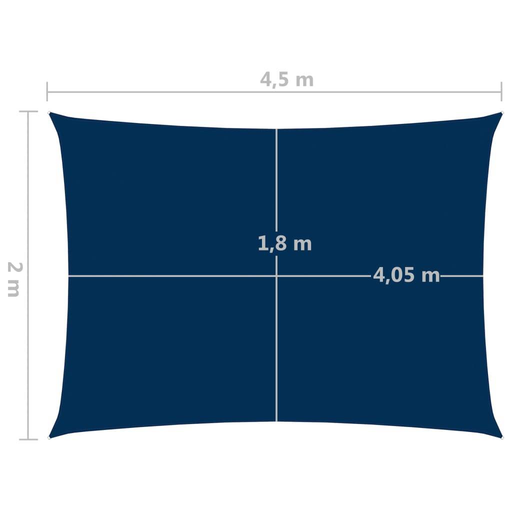 vidaXL Sonnensegel Oxford-Gewebe Rechteckig 2x4,5 m Blau