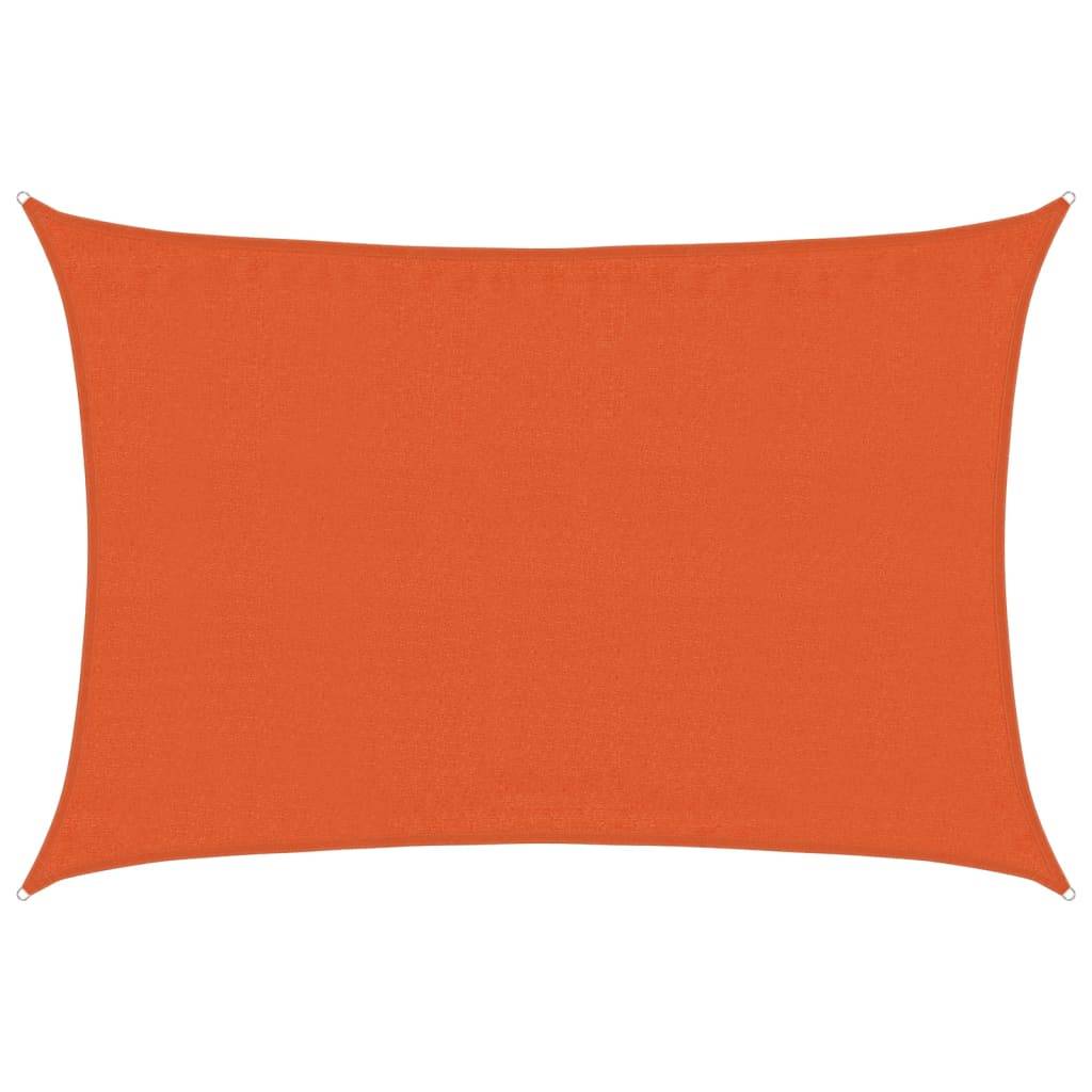 vidaXL Sonnensegel 160 g/m² Orange 3,5x4,5 m HDPE