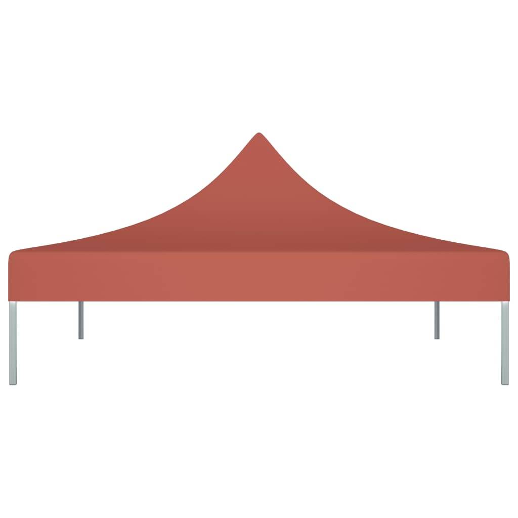 vidaXL Partyzelt-Dach 2x2 m Terracotta-Rot 270 g/m²
