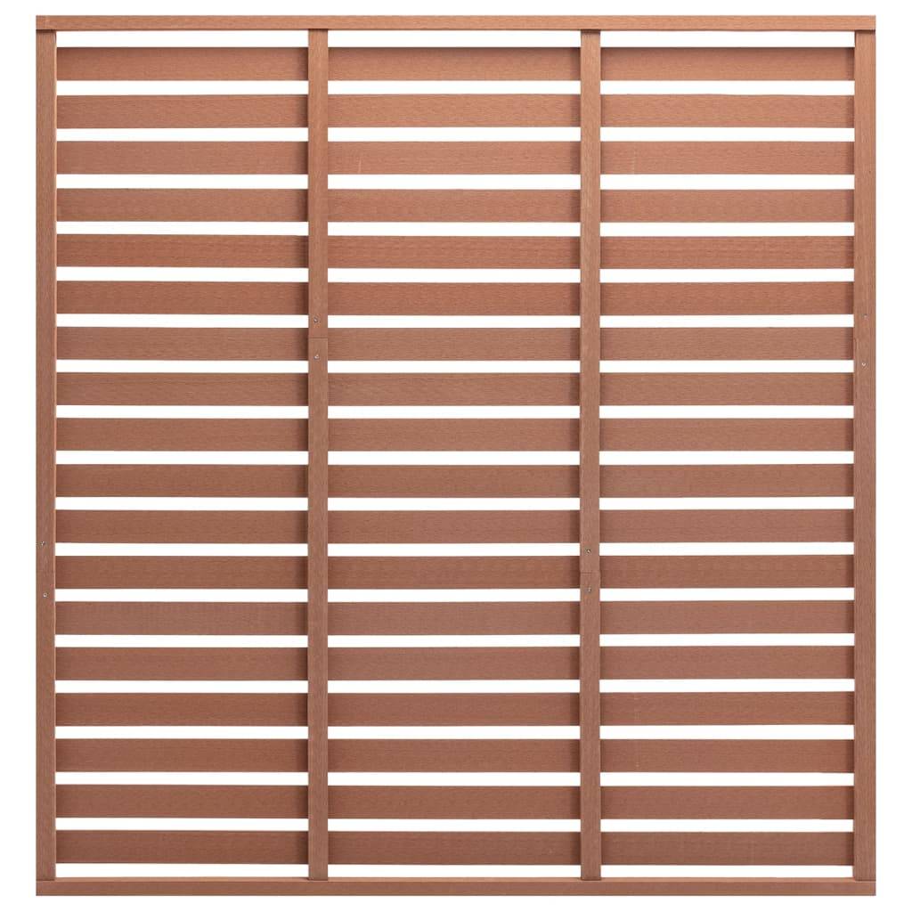 vidaXL Zaunplatte WPC 180x180 cm Braun
