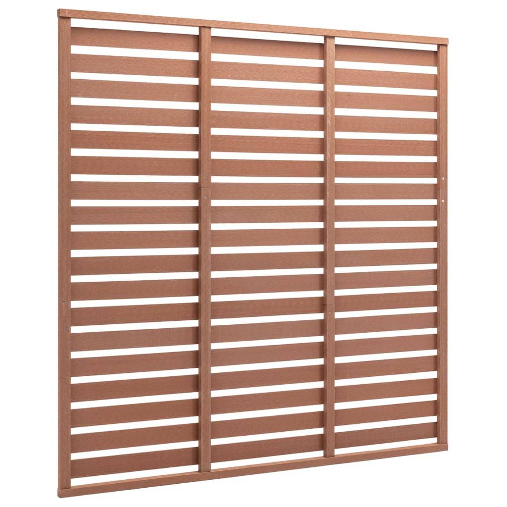 vidaXL Zaunplatte WPC 180x180 cm Braun