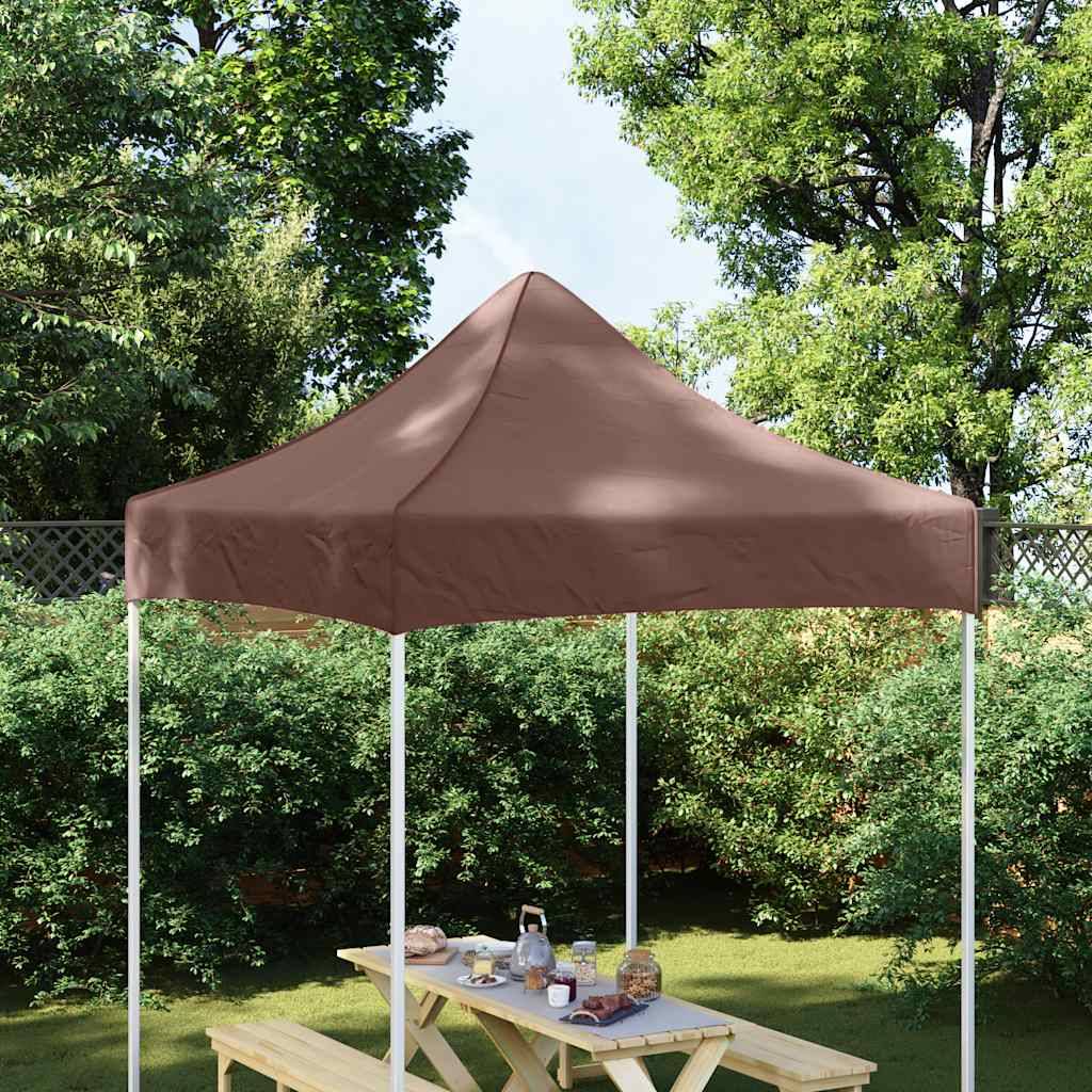 vidaXL Partyzelt-Dach 2x2 m Braun 270 g/m²