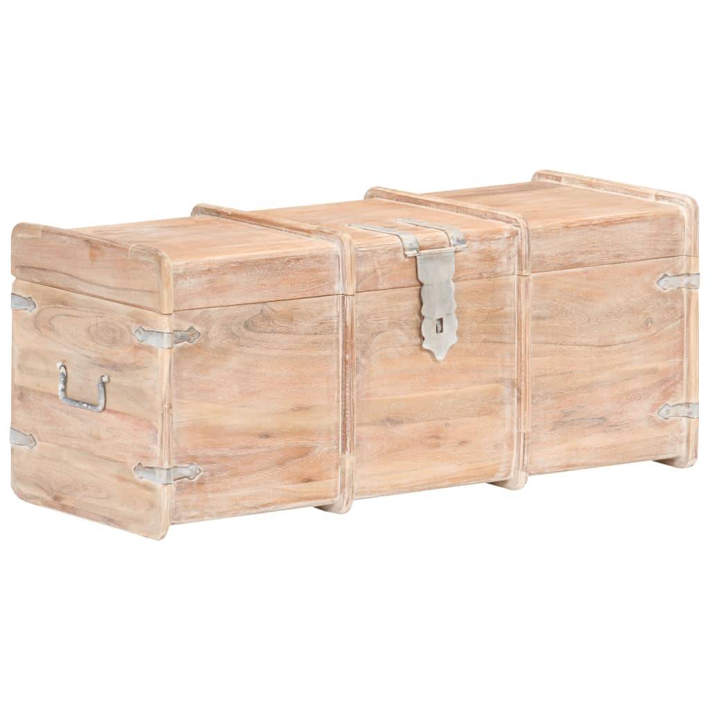 vidaXL Holztruhe 90x40x40 cm Akazie Massivholz