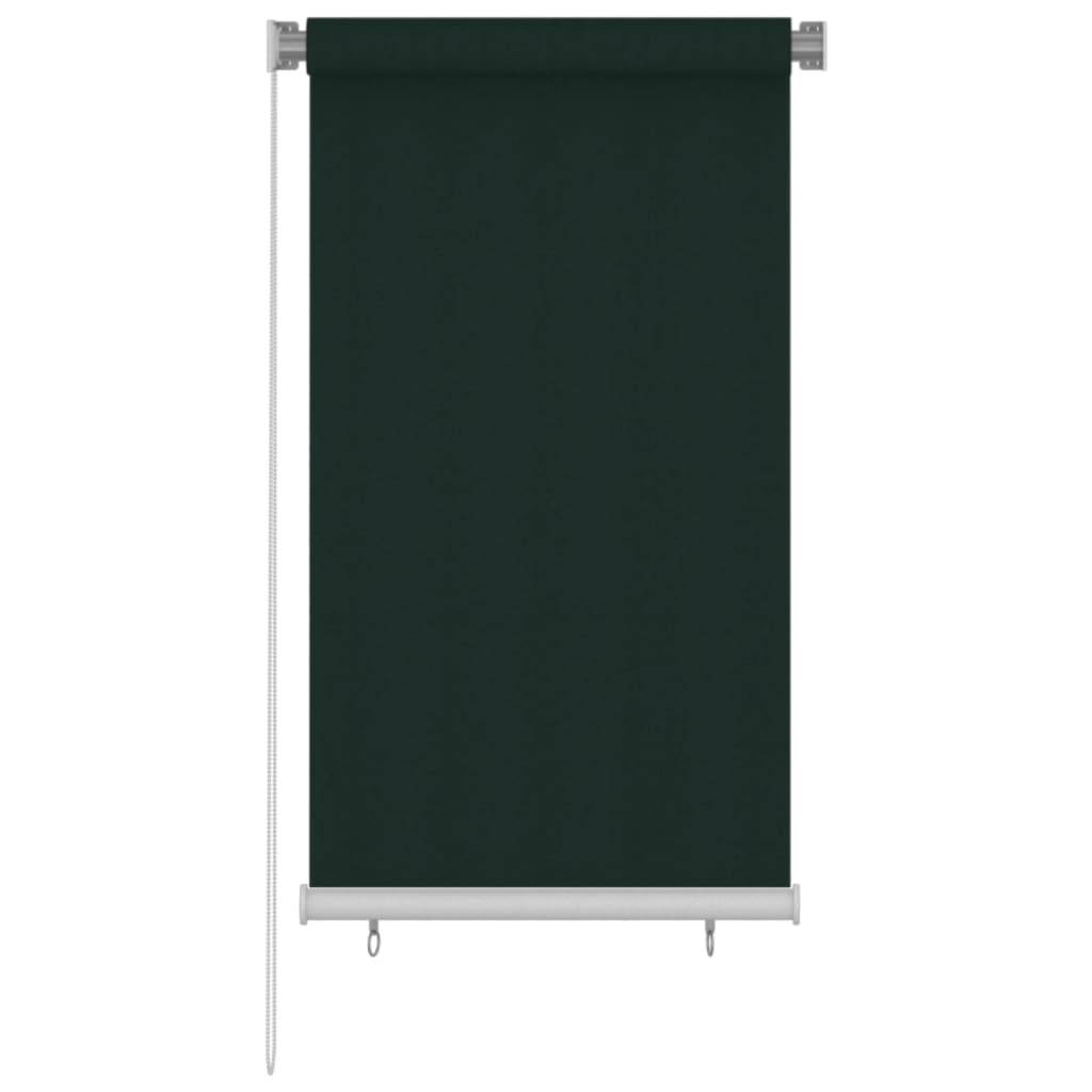vidaXL Außenrollo 80x140 cm Dunkelgrün HDPE