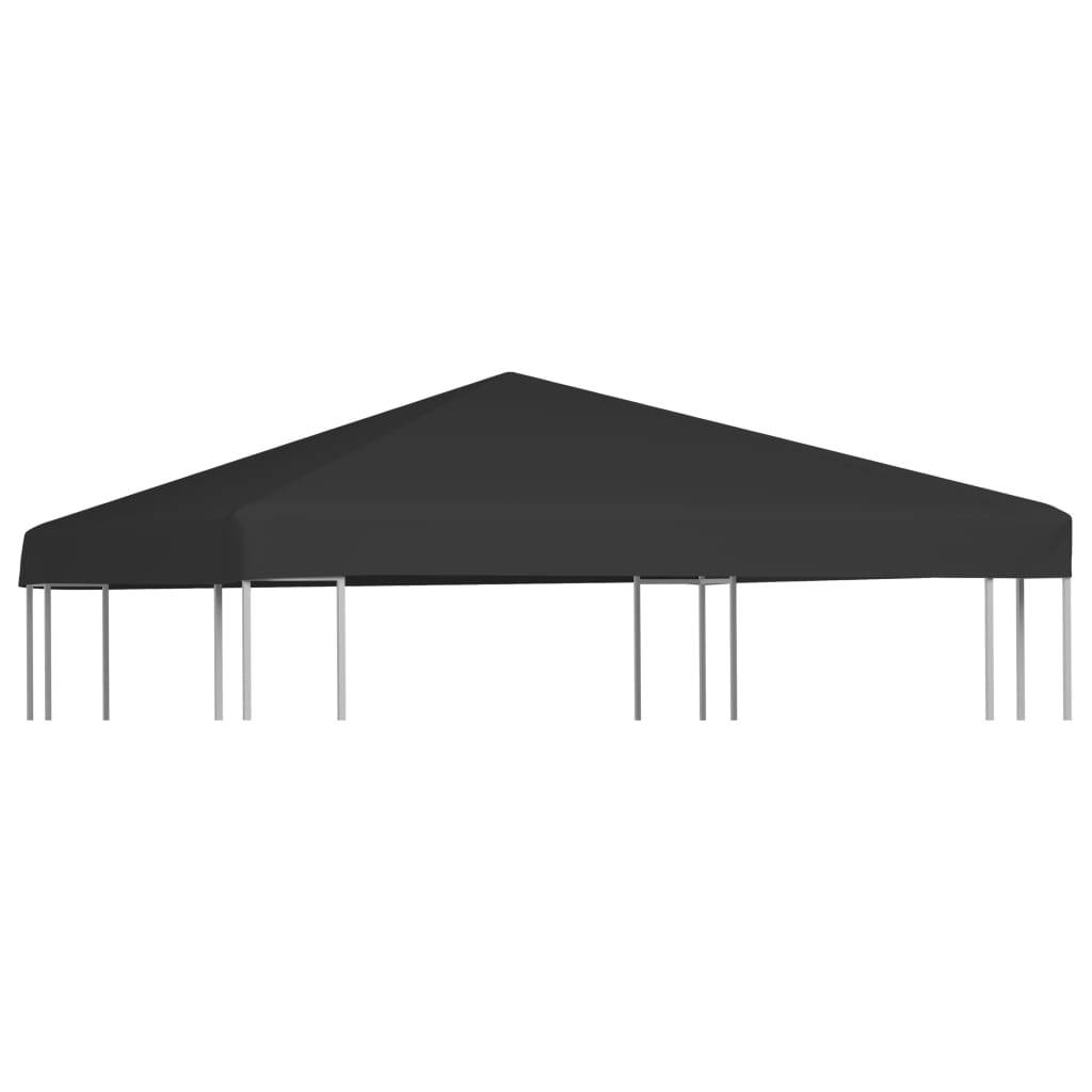 vidaXL Pavillondach 270 g/m² 3x3 m Schwarz