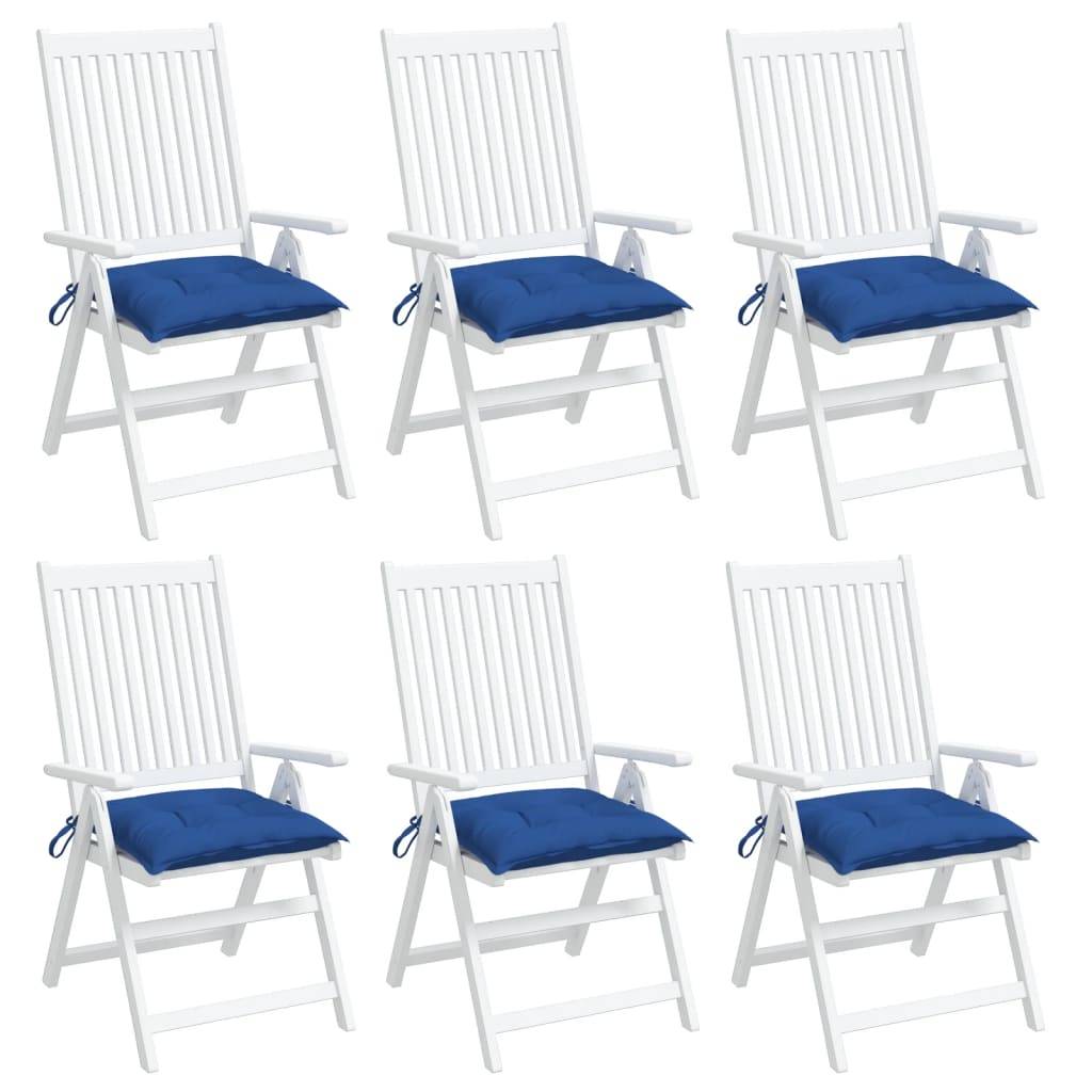 vidaXL Palettenkissen 6 Stk. Blau 50x50x7 cm Oxford-Gewebe