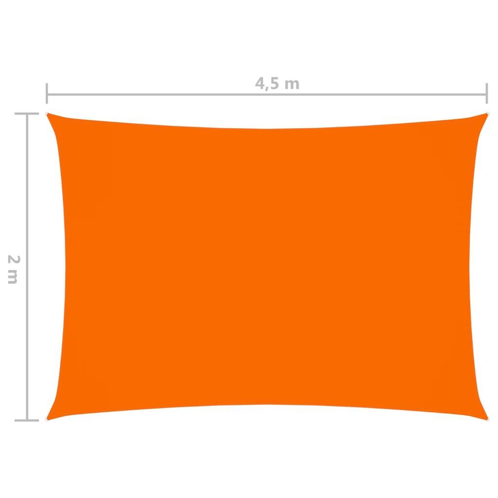 vidaXL Sonnensegel Oxford-Gewebe Rechteckig 2x4,5 m Orange