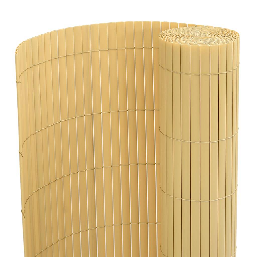 vidaXL Gartenzaun Doppelseitig 110x400 cm Gelb