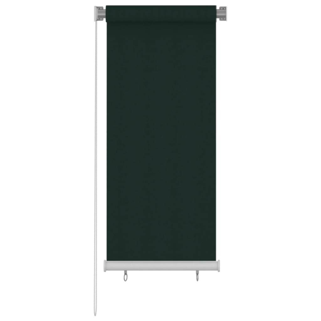 vidaXL Außenrollo 60x140 cm Dunkelgrün HDPE