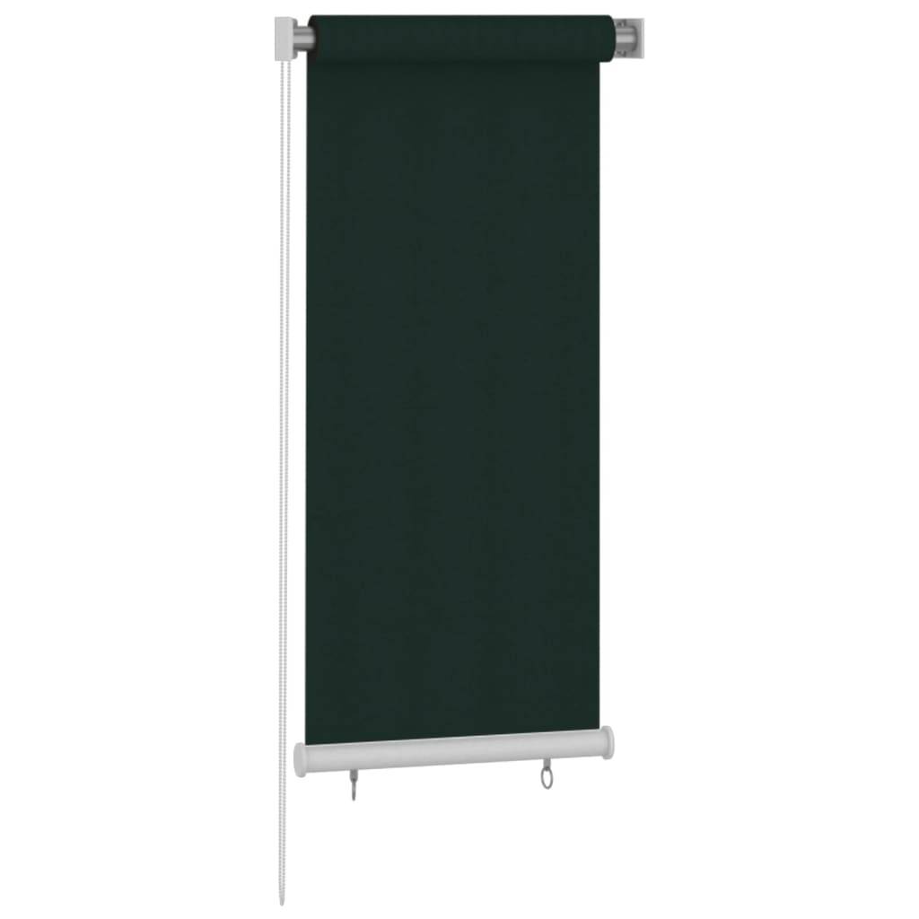 vidaXL Außenrollo 60x140 cm Dunkelgrün HDPE