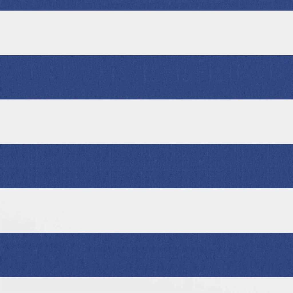 vidaXL Balkon-Sichtschutz Weiß und Blau 90x500 cm Oxford-Gewebe