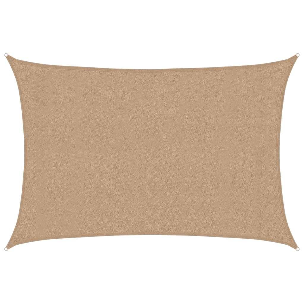 vidaXL Sonnensegel 160 g/m² Taupe 3x4,5 m HDPE