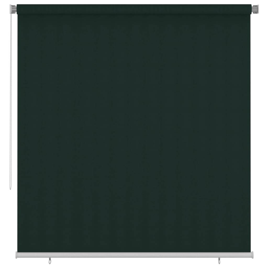 vidaXL Außenrollo 220x230 cm Dunkelgrün HDPE