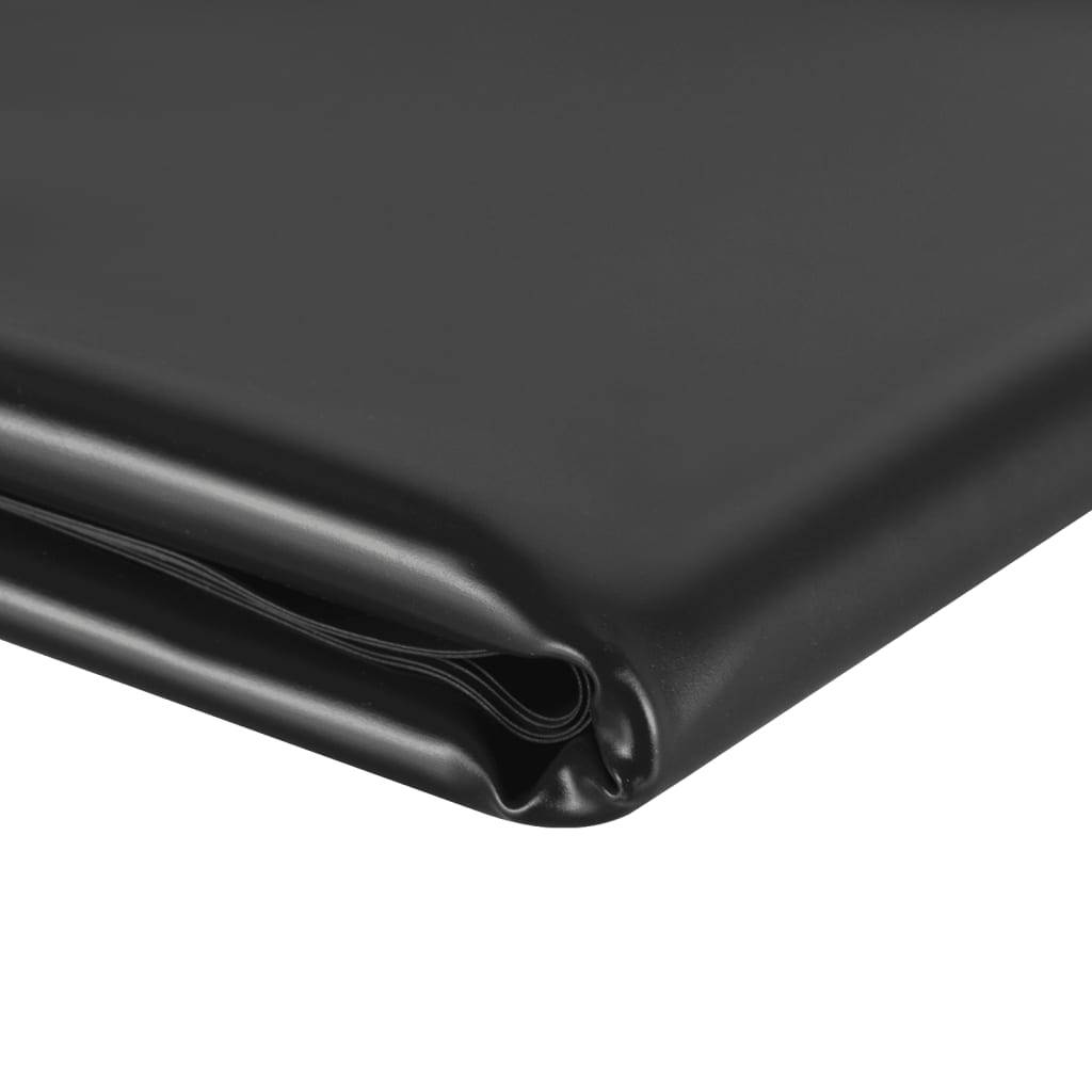 vidaXL Teichfolie Schwarz 5x6 m PVC 0,5 mm