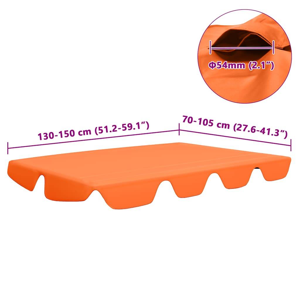 vidaXL Ersatzdach für Hollywoodschaukel Orange 150/130x105/70 cm