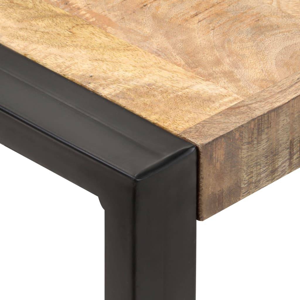vidaXL Esstisch 70x70x75 cm Raues Mango-Massivholz