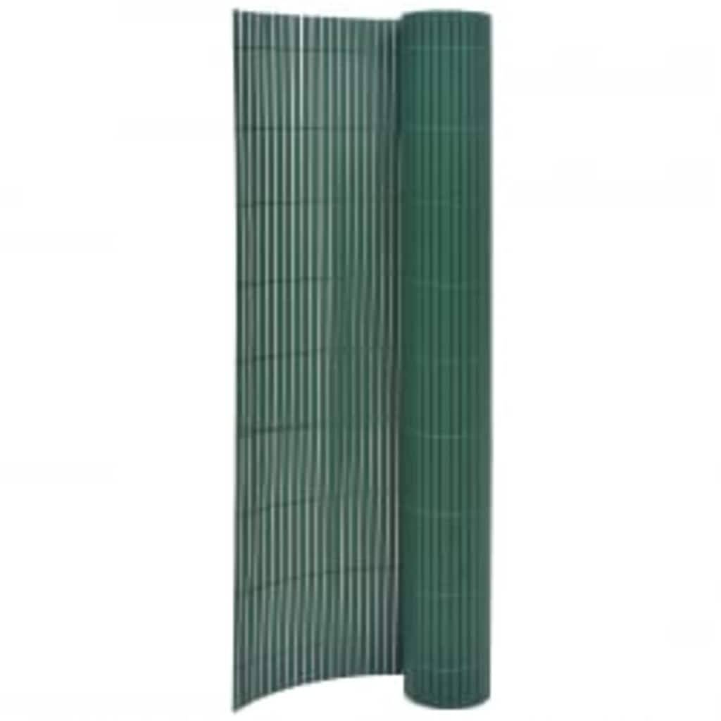 vidaXL Gartenzaun Doppelseitig 90x400 cm Grün