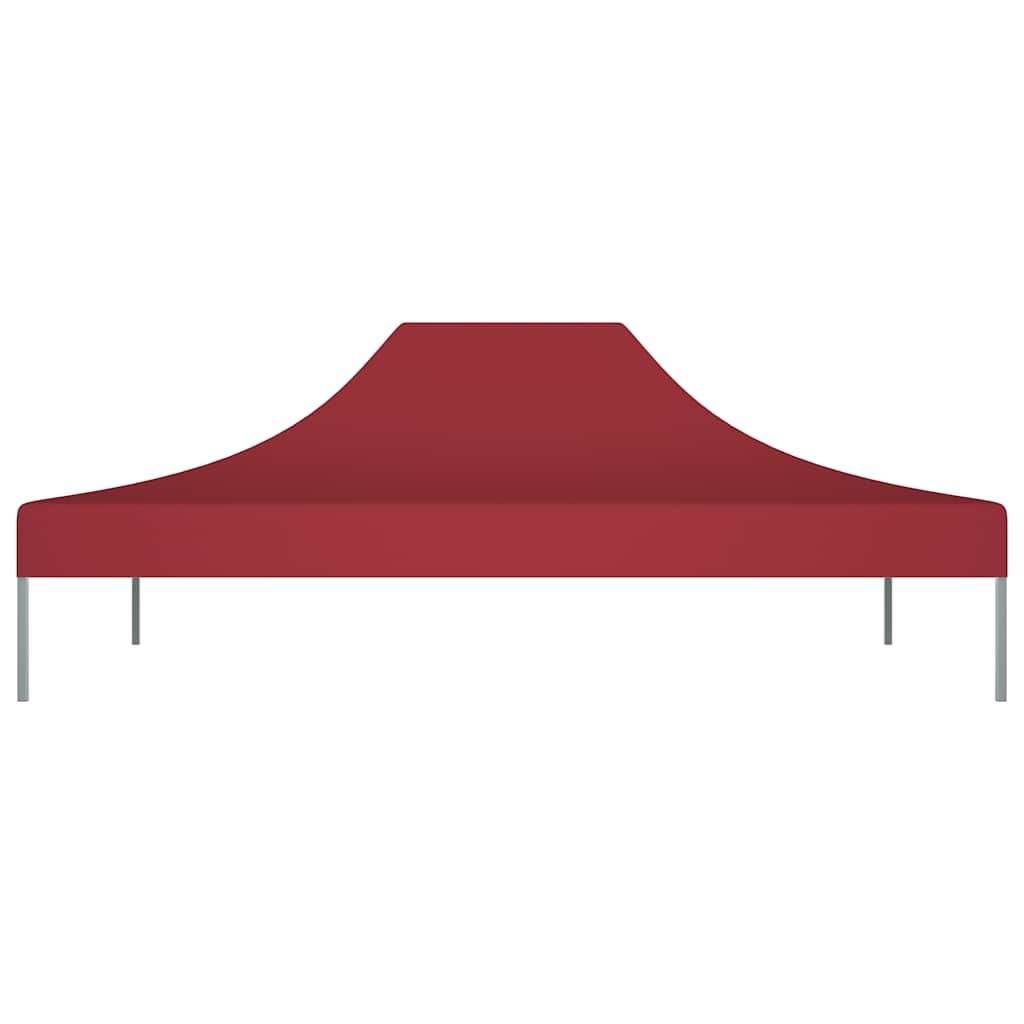 vidaXL Partyzelt-Dach 4x3 m Burgunderrot 270 g/m²