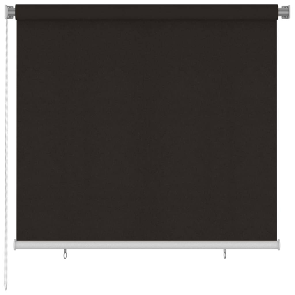 vidaXL Außenrollo 160x140 cm Braun HDPE
