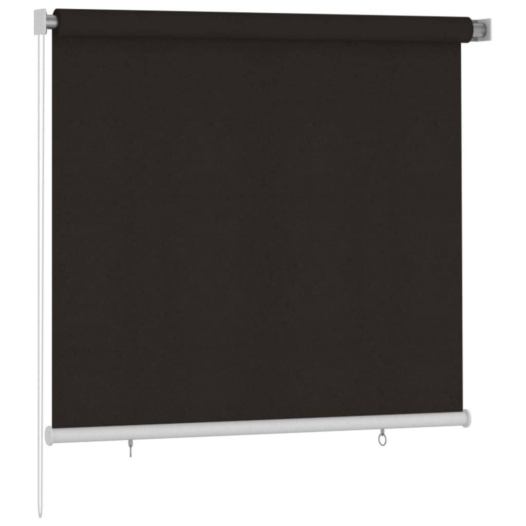 vidaXL Außenrollo 160x140 cm Braun HDPE