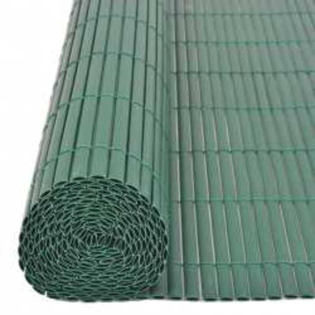 vidaXL Gartenzaun Doppelseitig 110x500 cm Grün
