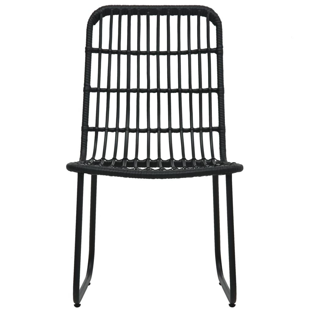 vidaXL 5-tlg. Garten-Essgruppe Poly Rattan und Glas