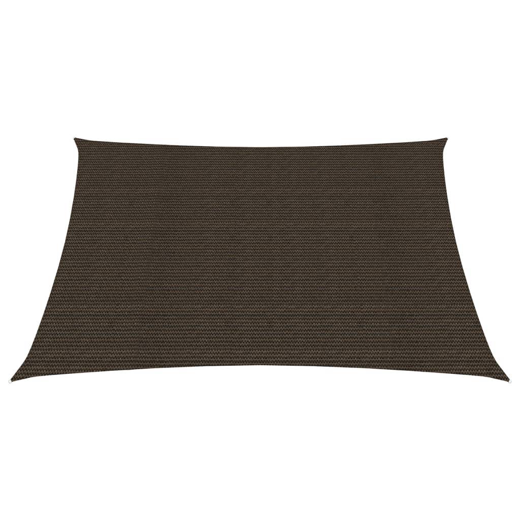 vidaXL Sonnensegel 160 g/m² Braun 6x6 m HDPE