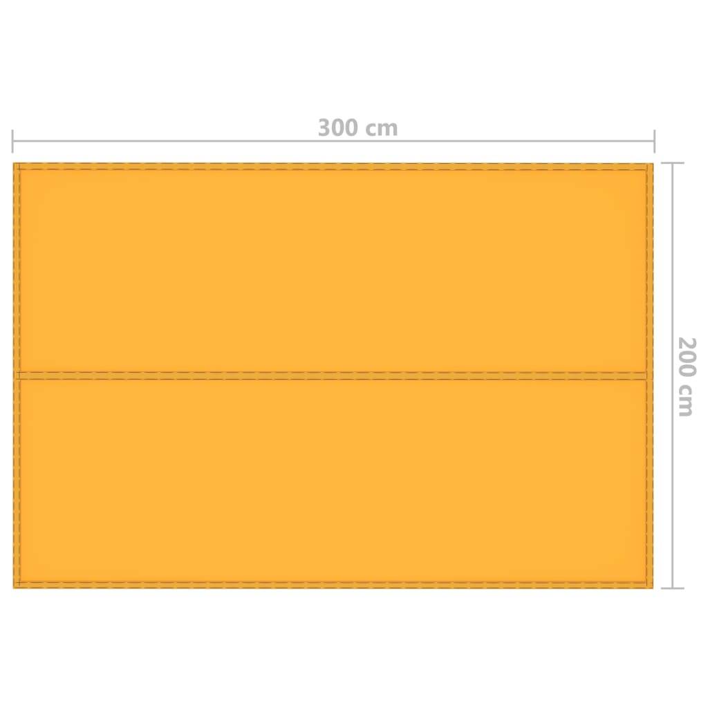 vidaXL Outdoor-Tarp 3x2 m Gelb