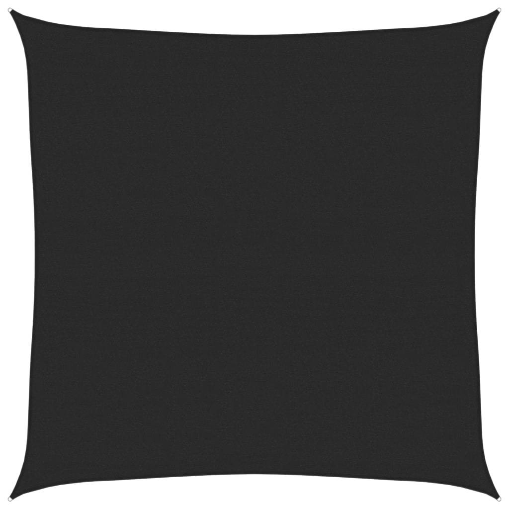 vidaXL Sonnensegel 160 g/m² Schwarz 4x4 m HDPE