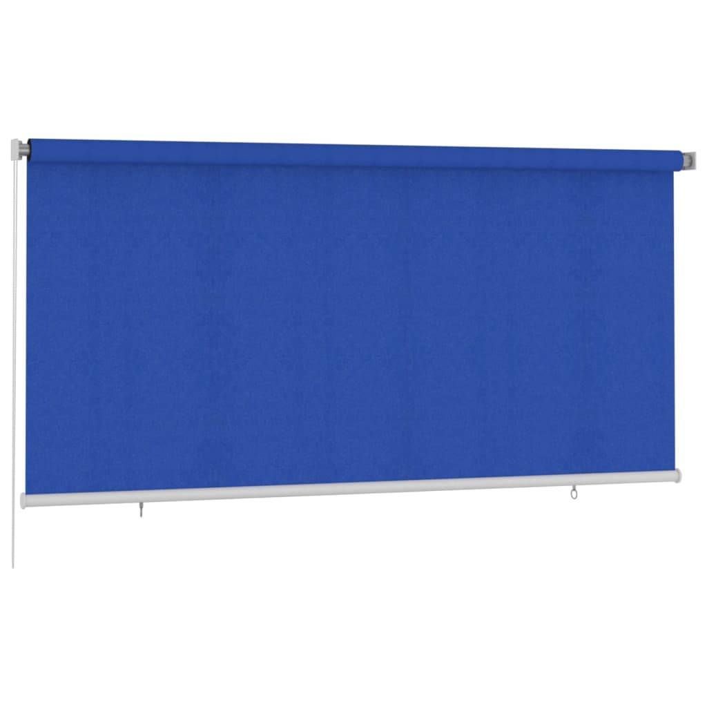 vidaXL Außenrollo 300x140 cm Blau HDPE