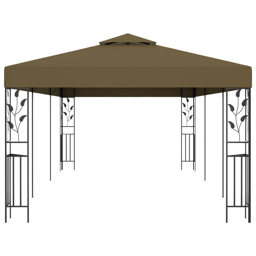 vidaXL Pavillon 6x3 m Taupe 180 g/m²