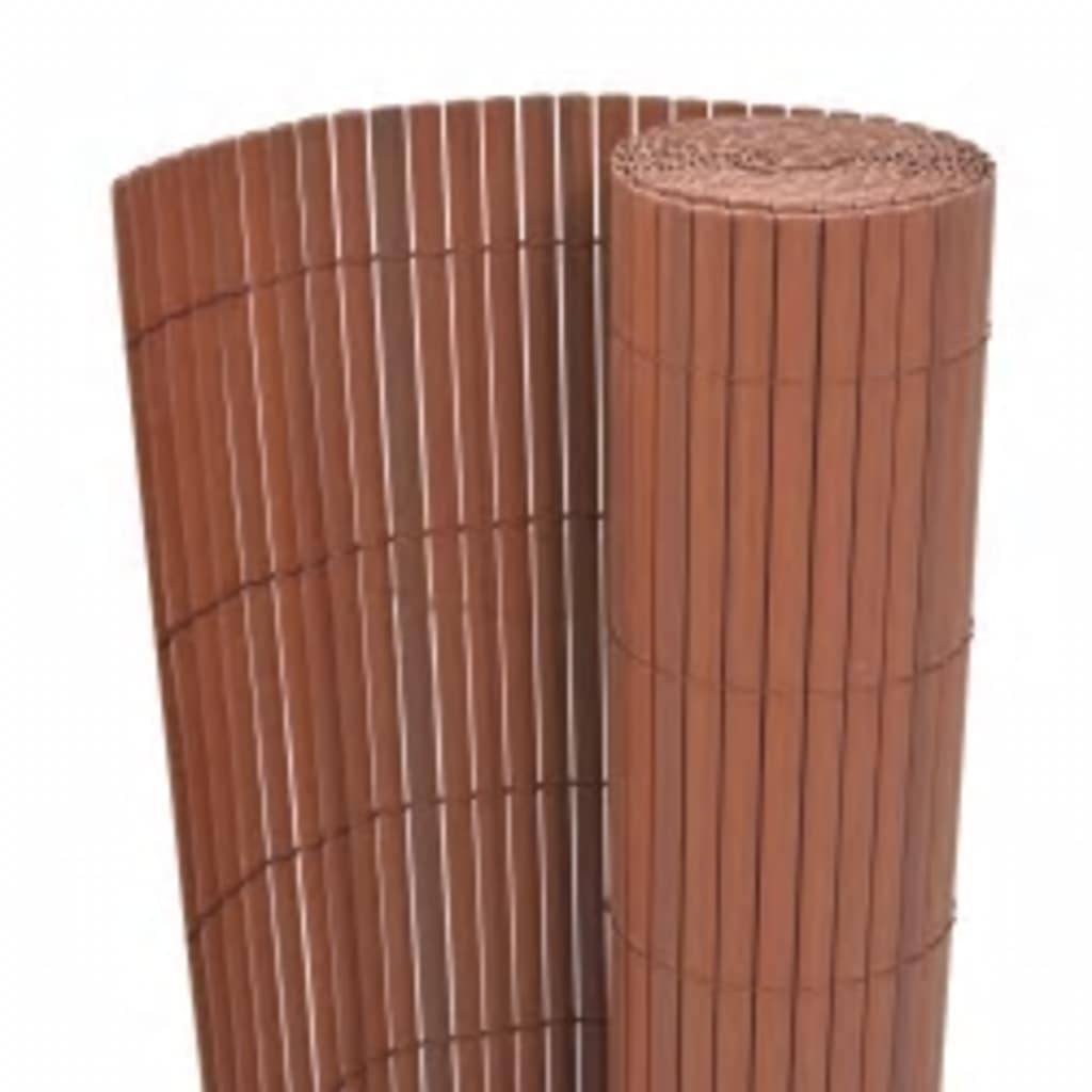 vidaXL Gartenzaun Doppelseitig 110x300 cm Braun