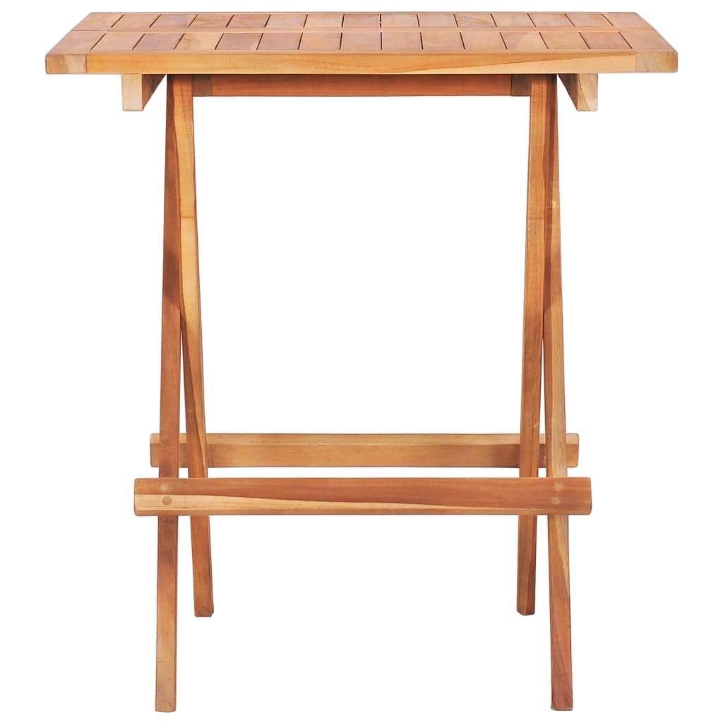 vidaXL 3-tlg. Bistro-Set Klappbar Teak Massivholz